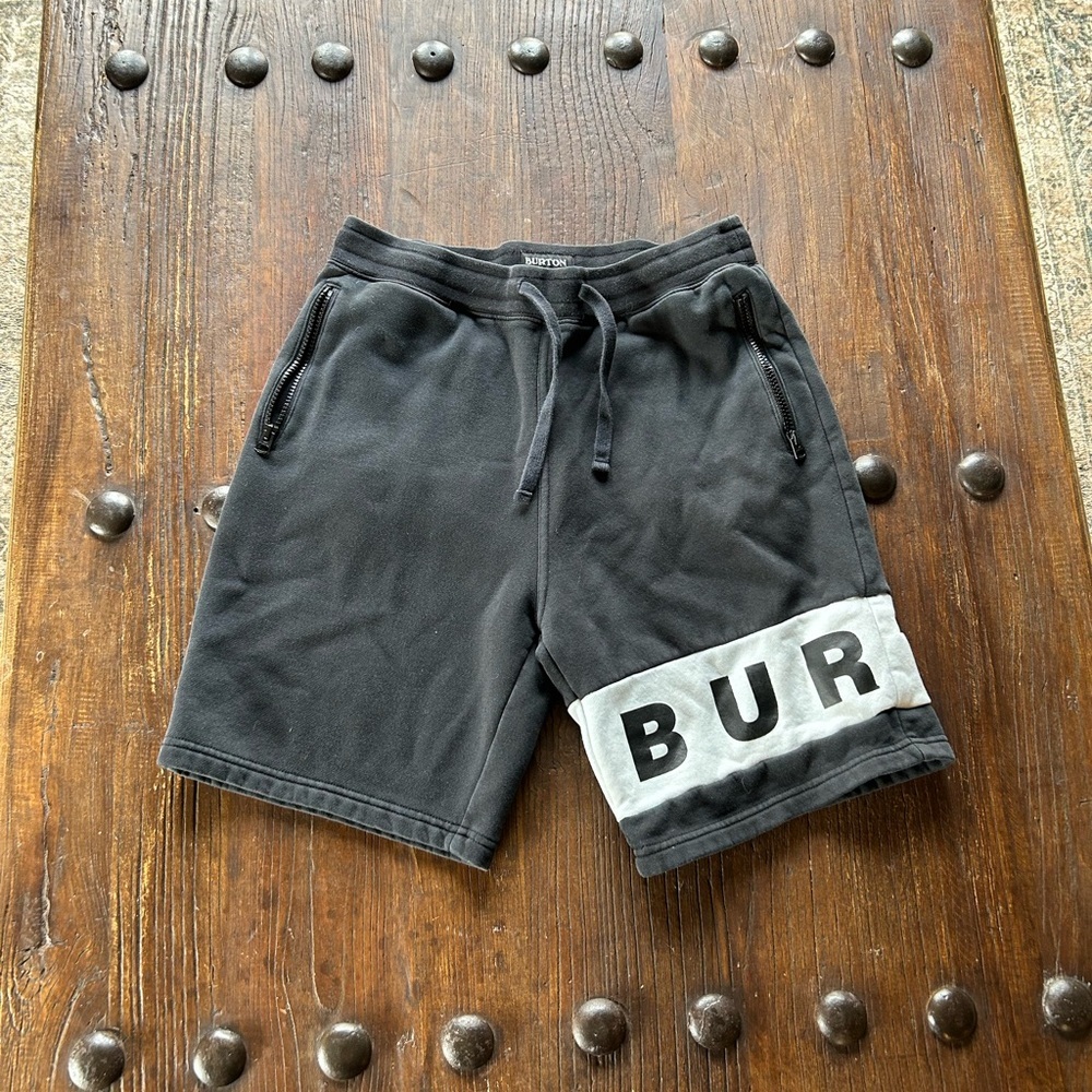 Burton Black and Gray Men's Athletic Shorts